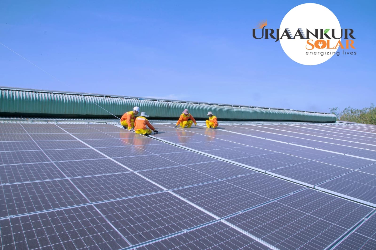 Solar panels installation by Urjaankur Solar